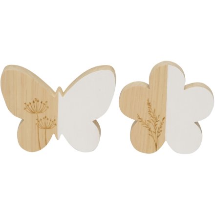 Engraved Butterfly/Flower Mix