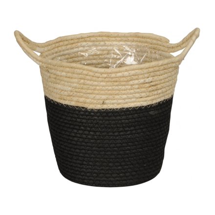 Black Woven Basket, 21cm | 59562 | Homeware / Storage | Gainsborough ...