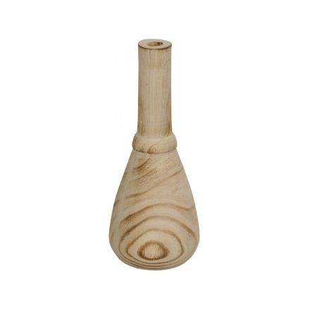 Natural Wooden Vase, 29cm