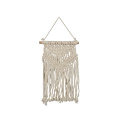 A unique macrame wall hanging in a classic cream colour. A stylish, on trend item to transform your space.