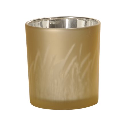 Yellow Grass Candle Holder, 8cm
