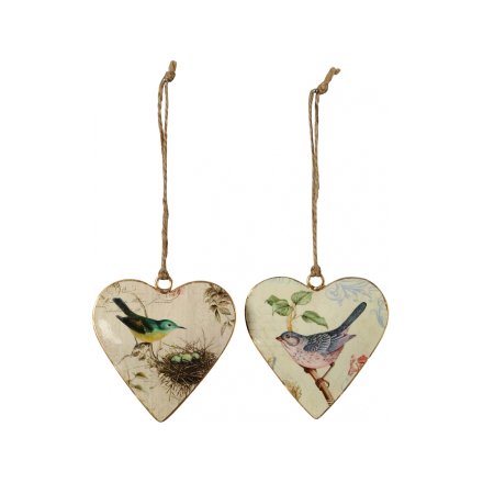 Vintage Bird Hearts, 2a