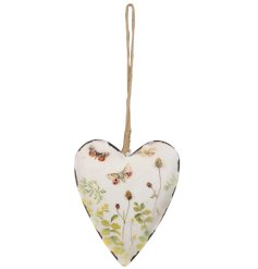 A vintage style metal heart hanging with a pretty butterfly design. Complete with jute string hanger. 