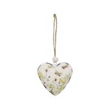 A vintage inspired metal heart with a distressed edge and pretty butterfly scene. Complete with jute hanger. 
