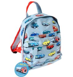 This mini backpack is perfect for kids on a road trip or on the go. Perfectly sized for a stash of toy cars or picnic