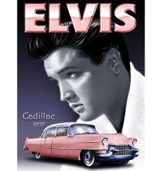 A mini metal dangler with a vintage Elvis print. A perfectly sized gift to pop inside a greetings card.