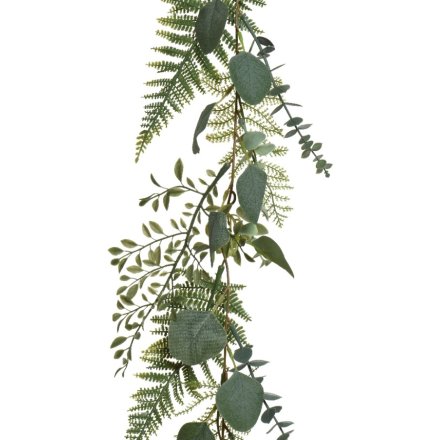 Artificial Mixed Leaf Garland 180cm