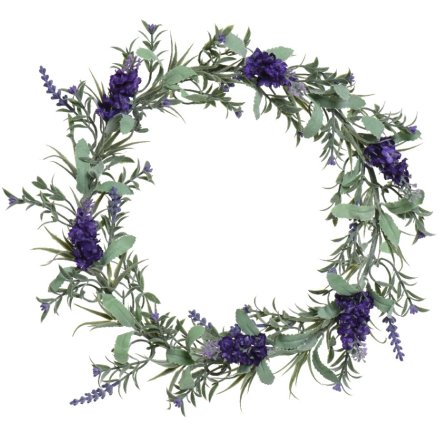 Lavender Wreath, 33cm