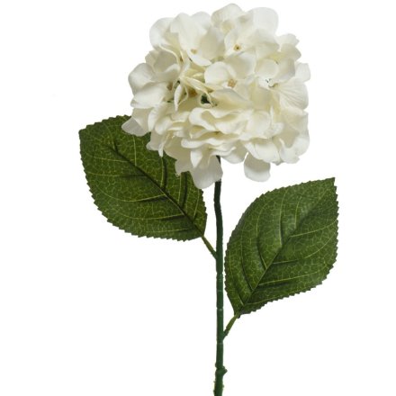 Artificial Hydrangea, White 66cm