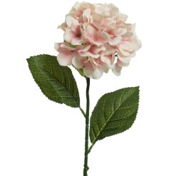 A fine quality artificial hydrangea stem with pink and white mix petals.