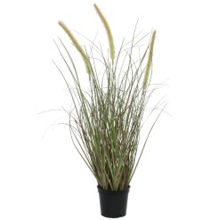 A fine quality artificial grass in pot. A stylish house plant, perfect for making a statement in the home. 