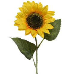 A bright and beautiful artificial sunflower. A stunning, fine quality stem for your favourite jugs and vases.