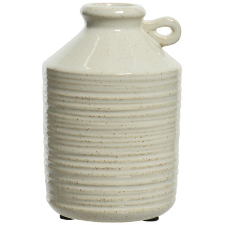 Stoneware Vase, 17cm