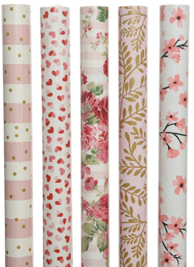 Floral Wrap Mix 60009 Ranges / Gift Bags, Wrap & Ribbon Rosefields