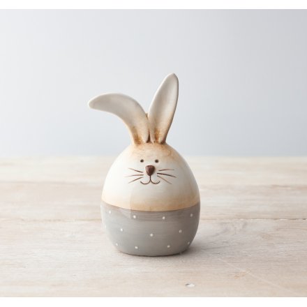 Ceramic Bunny Egg, 15cm