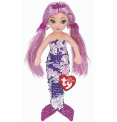 With extra long, Mylar-infused hair this mermaid is perfect for little ones to play with