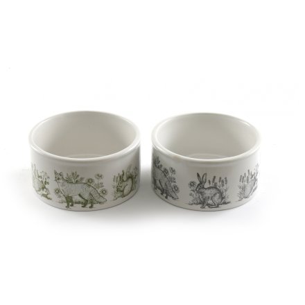 Forest Toile Pet Bowl, Small