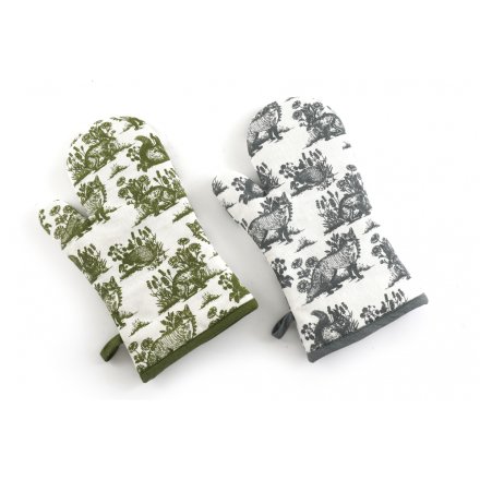 Forest Toile Single Oven Glove, 2a