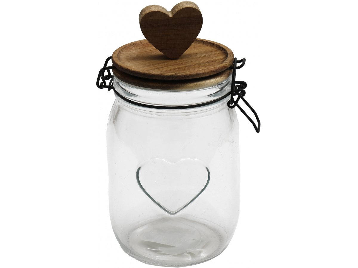 KG3099 / Heart Storage Jar, 21cm 60168 Kitchen & Dining / Storage