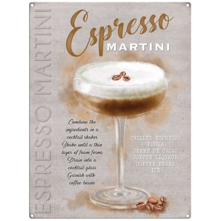 Expresso Martini Metal Sign