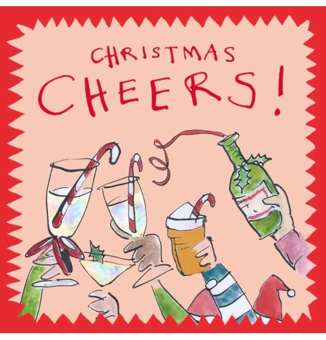 Get into the Christmas spirit with this colourful and wonderfully illustrated Christmas card.