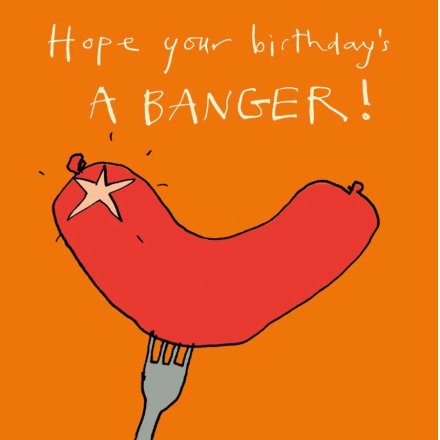 Birthday Banger Greeting Card, 15cm