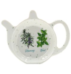 Keep tidy in the kitchen with this herb garden themed tea bag tidy.