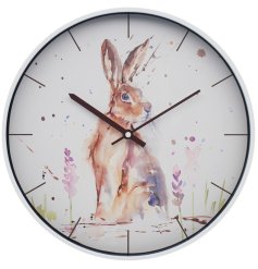 A stunning Country Life clock featuring a charming hare image on the clock face.