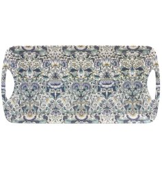 A stylish and practical tray with twin carry handles. Decorated with a stunning floral print by William Morris. 