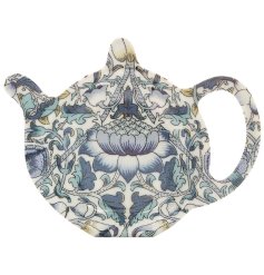 A stylish and practical tea bag tidy with a beautiful William Morris Lodden print. 