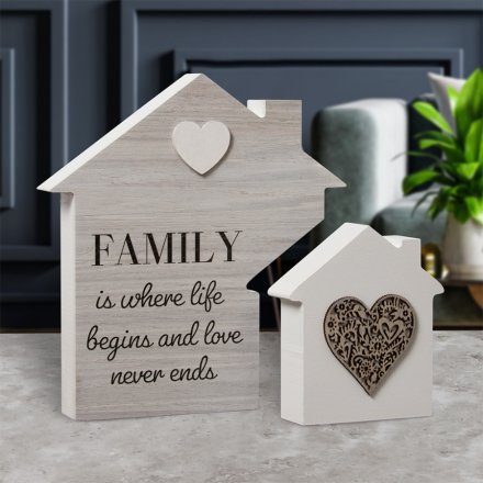 House Plaque Family & Love