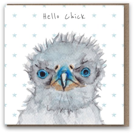 Hello Chick Greetings Card 15cm