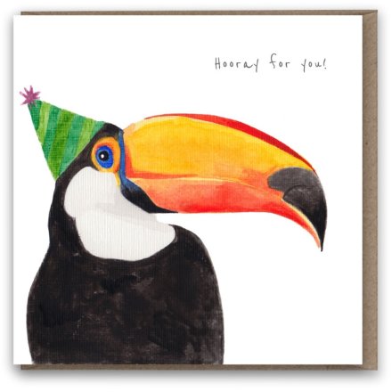 Party Toucan Greeting Card 15cm