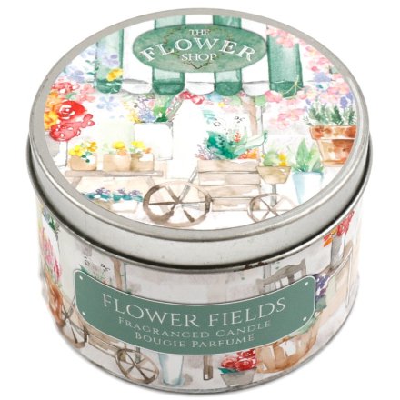 Flower Shop Tin Candle