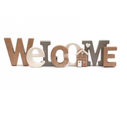Welcome Sign W/House