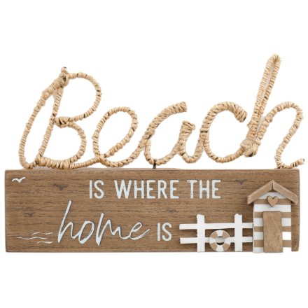 Beach Home Wooden Sign