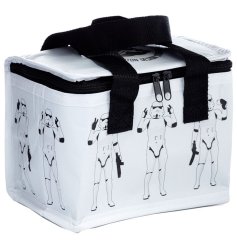 Keep your lunch and snacks fresh whilst on the go with this black and white original Stormtrooper cool bag. 