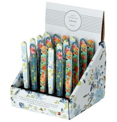 An assortment of 3 bright and beautiful floral tweezers with display box. 