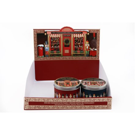 Festive Tin Candle, 7.5cm