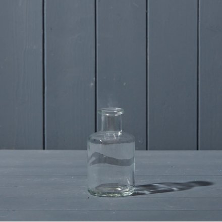 Clear Glass Bottle, 11.8cm