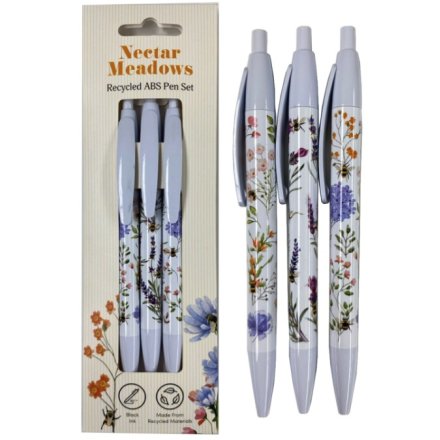 Floral Pens, Set of 3