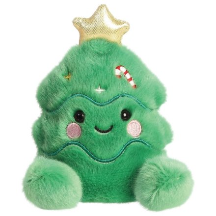 A Christmas tree shaped palm pal plush soft toy by Aurora World