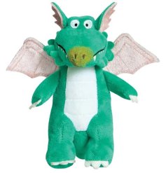 Meet green dragon. A beautifully crafted soft toy from the popular tale of Zog. 