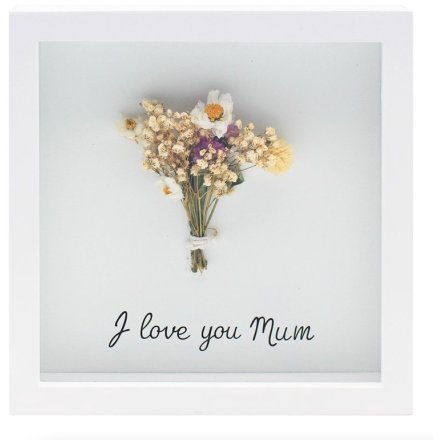 Love You Mum Floral Frame