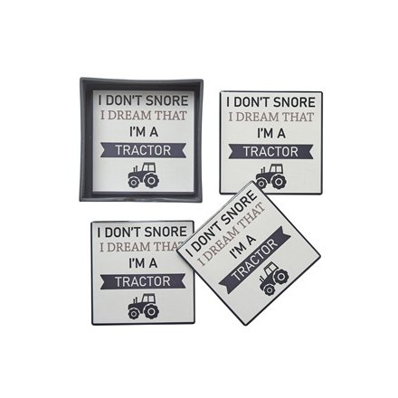 I Don't Snore Coasters, Set of 4