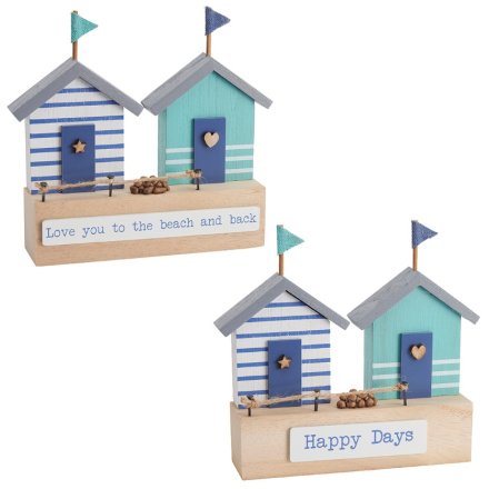 Beach Houses Decoration, 2 Assorted