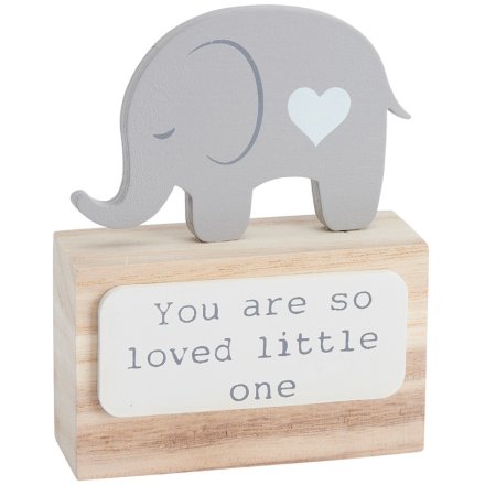 "You Are So Loved" Elephant Block