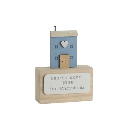 Home For Christmas Wooden Block