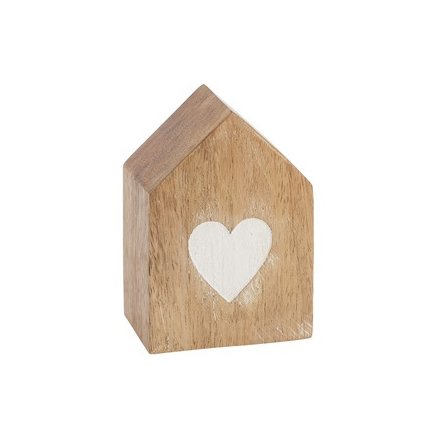 Wooden House & Heart Block