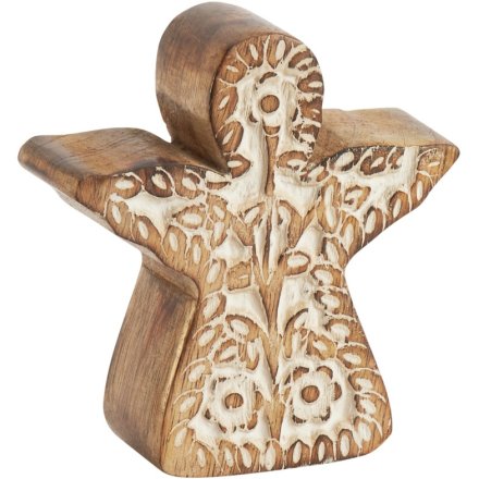 Hand-Carved Small Angel